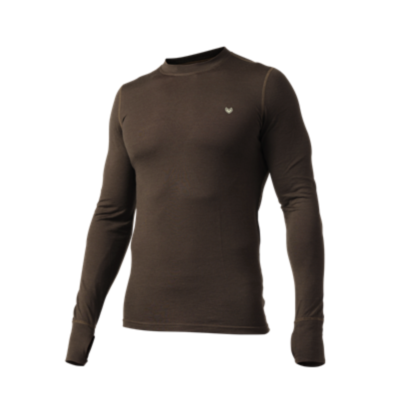 SOUS-VÊTEMENTS LAINE MERINOS - HAUNTER - TEE-SHIRT MANCHES LONGUES - COL ROND
