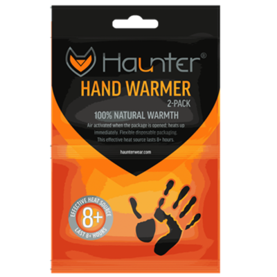 CHAUFFERETTES OU CHAUFFE-MAINS JETABLES HAUNTER - LOT DE 2