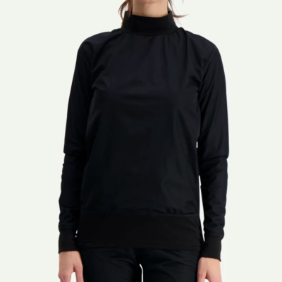 T-shirt Svala Windproof manches longues coupe-vent noir - 3XL