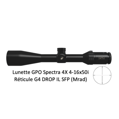 Lunette de chasse GPO Spectra 4x - 4-16x50i - G4 DROP IL