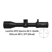 Lunette de battue GPO Spectra 8X -  2-16x44i- RETICULE BR IL SFP