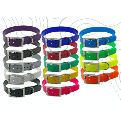Collier pour chien Biothane Biogold (Polyurethane extrudé) HB DOG 600 x 25 mm 