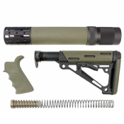 garde-main hogue pour ar15 avec accessoires - rifle lenght - vert