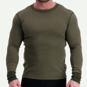 TEE-SHIRT SVALA COLLECTION MERINO EXTREME MANCHES LONGUES COL ROND VERT