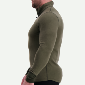 T-shirt technique Svala Merino Extreme manches longues col zippé vert - 3XL