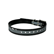 SANGLE RÉFLÉCHISSANTE POUR COLLIER DE REPERAGE TRACKER 600x25x2mm NOIR