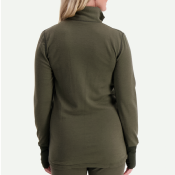 T-shirt technique Svala Merino Extreme manches longues col zippé vert - 3XL