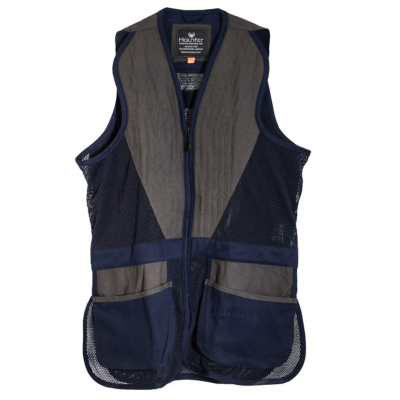 GILET DE TIR SANS MANCHE HAUNTER - MODÈLE SHOOTING VEST - GRIS/BLEU