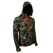 VESTE A CAPUCHE CAMO VERT/ORANGE HAUNTER - MODÈLE THON