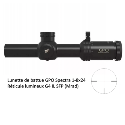Lunette de battue GPO Spectra 1-8x24 
