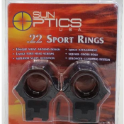 Colliers de montage 1 pouce Medium calibres 22 SUN OPTICS USA SPORT