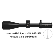 Lunette de chasse GPO Spectra 5x - 3-15x56i - RETICULE G4 IL