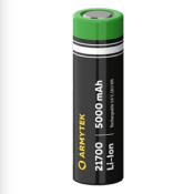 BATTERIE RECHARGEABLE NON PROTEGEE ARMYTEK 21700 Li-Ion 5000mAh