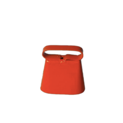 Sonnaillon Zingué Orange Fluo HB DOG – Cloche pour chien fabriquée en France