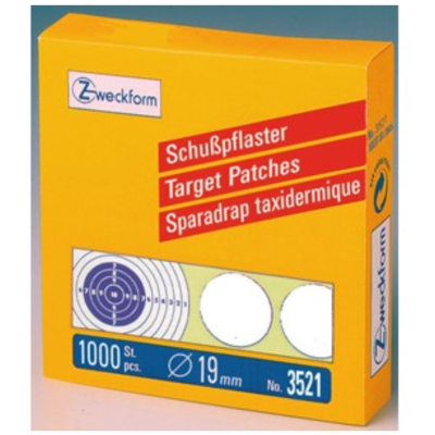 Pastilles autocollantes blanches Ø19mm - ZWECKFORM
