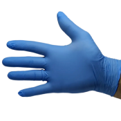 GANTS JETABLES EN NITRILE X50 PIECES - ALCES - BLEU