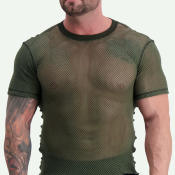 TEE-SHIRT VERT SVALA COLLECTION AIRBASE MESH MANCHES COURTES COL ROND TAILLE 3XL