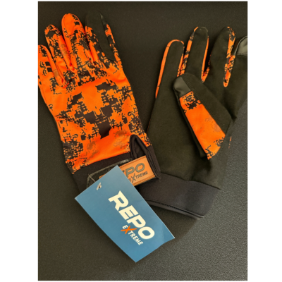 GANTS DE CHASSE HAUTE VISIBILITÉ ORANGE CAMO - REPO EXTREME