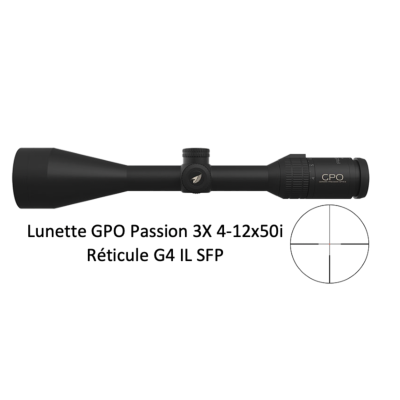 LUNETTE GPO PASSION 3x 4-12x50i - G4 IL