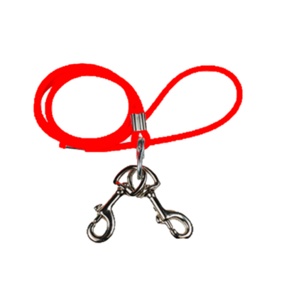 Laisse tubulaire Biothane HB DOG 1,20 m Ø 8 mm avec double mousqueton