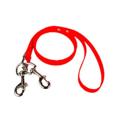 Laisse plate en Biothane HB DOG 1,20 m x 19 mm avec double mousqueton