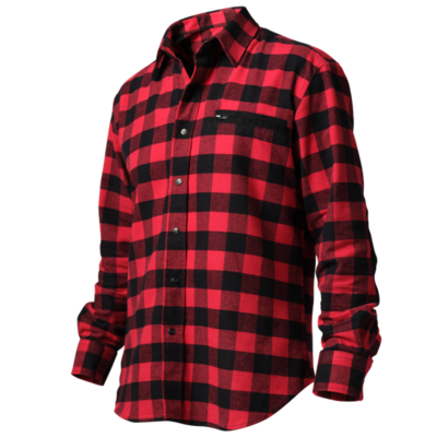 CHEMISE A CARREAUX POUR HOMME HAUNTER - MODELE ROWEN - ROUGE