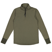 TEE-SHIRT TECHNIQUE SVALA MERINO EXTREME MANCHES LONGUES COL ZIP VERT