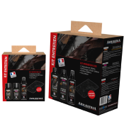 KIT ENTRETIEN 250 : DÉGRAISSANT + BRONZAGE A FROID + FINITION + MICROFIBRE - ARMAESTRIA - 250ml