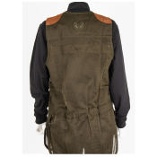 GILET DE TIR SANS MANCHE HAUNTER - MODÈLE SHOOTING VEST - BEIGE/VERT