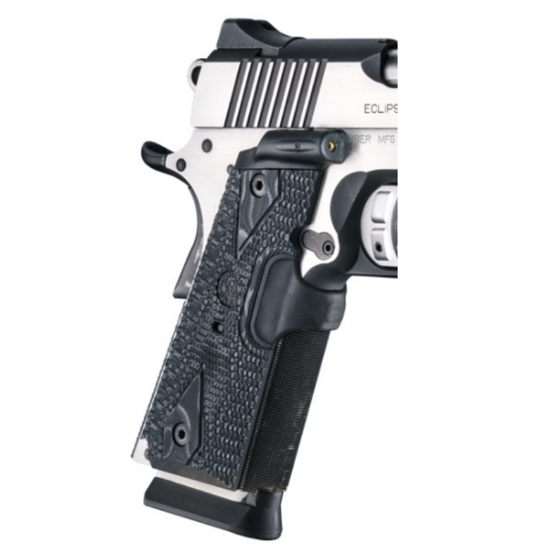 POIGNÉE LASER ROUGE G10 PIRANHA 1911 OFFICERS, COMPACT ET CLONES HOGUE - VERT