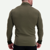 T-shirt technique Svala Merino Extreme manches longues col zippé vert - 3XL