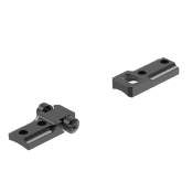 Embase standard LEUPOLD (Avant Réversible) - Remington 700 - 2 Pièces - Noir Brillant